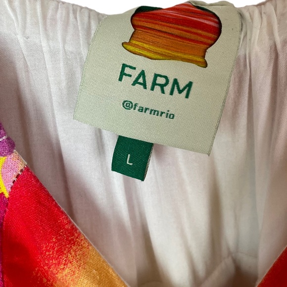 FARM Rio Colorful Abstract Midi Dress - Picture 11 of 16